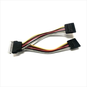 Buy 8WARE SATA Power Splitter Cable 15cm 1 x 15-pin - 2 x 15-pin Male to Female