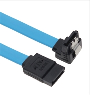 Buy Astrotek SATA3.0 Data Cable 50cm Male to Male 180 to 90 Degree with Metal Lock 26AWG Blue