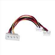 Buy 8WARE Molex Power Splitter Cable 30cm 2x3.5" to 1x5.25" Female to Male