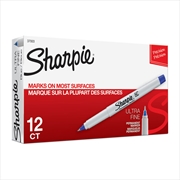 Buy Sharpie Ultra Fine Marker Blue 12 Pack