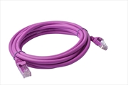 Buy 8WARE Cat6a UTP Ethernet Cable 3m Snagless Purple