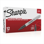 Buy SHARPIE Permanent Marker Fine Point Black Box of 12