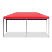 Buy Red Track 3x6m Folding Gazebo Red