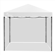 Buy Red Track 3 x 3 Metre Foldable Gazebo Grey & White