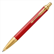 Buy Parker IM Premium Ballpoint Pen - Matte Red Gold Trim