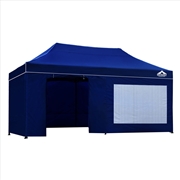 Buy Instahut 3x6m Outdoor Gazebo Walls - Blue