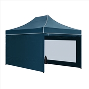 Buy Instahut Gazebo Pop Up Marquee 3×4.5 Folding Wedding Tent Gazebos Shade Navy