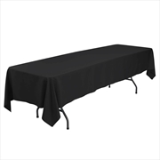 Buy Gominimo Polyester Table Cloth for Rectangular Dining Table 300cm Black