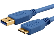 Buy Astrotek USB3.0-A Male to Micro USB-B Male - 28AWG, With 80 Braiding - Blue - 3M