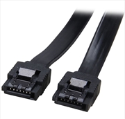 Buy Astrotek SATA3.0 Data Cable 7 pins Straight to 7 pins Straight with Latch, 30cm - Black Nylon Jacket