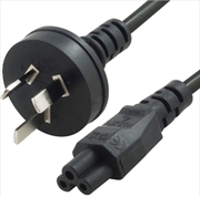 Buy 8ware AU Power Lead Cord Cable 2m - 3-Pin to Cloverleaf Plug 