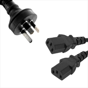 Buy 8ware 1m 10amp Y Split Power Cable