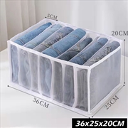 Buy 2pcs 7 Grids Mesh Foldable Clothes Storage