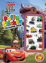 Buy Cars On Road: Puffy Sticker Colouring Book