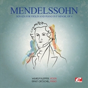 Buy Mendelssohn- Sonata for Violin & Piano in F minor