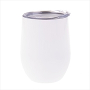 Buy Oasis Stainless Steel Double Wall Insulated Wine Tumbler 330ml - White