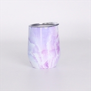 Buy Oasis Stainless Steel Double Wall Insulated Wine Tumbler 330ml - Lilac Marble