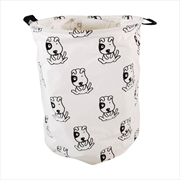 Buy GOMINIMO Laundry Basket Round Foldable (Dog)