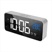 Buy GOMINIMO Digital Clock Mirrored Grey