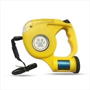 Buy Floofi 3 in 1 Waste Beg LED Leash with Poop Bags Dispenser Yellow