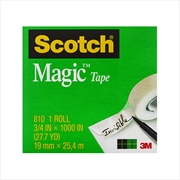 Buy SCOTCH Magic Tape 810-4 19mm Pack of 4