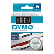 Buy DYMO White on Black 19mmx7m Tape