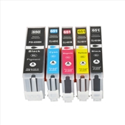 Buy PGI-650XL CLI-651XL Compatible Inkjet Set 5 Cartridges [Boxed Set]