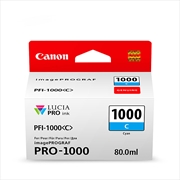 Buy CANON PFI1000 Cyan Ink Cartridge