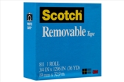 Buy SCOTCH MagicTape 811 19mm Bx12