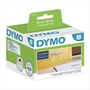 Buy DYMO LW 36mm x 89mm Clear