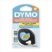 Buy DYMO Light Plastic 12mm x 4m Yell