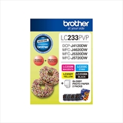 Buy Brother LC233 Photo Value Pack - 1x Black 1x Cyan 1x Magenta 1XYellow + 40 Sheets Photo Paper