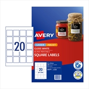 Buy AVERY Label Square L7124 20Up Pack of 10