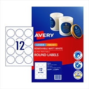 Buy AVERY Label Rd L7104 60mm 12Up Pack of 10