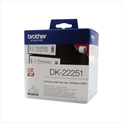 Buy Brother DK-22251 Consumer Paper Roll - PAPER ROLL 62MM X 15.24M (WITH BLACK/RED PRINT)