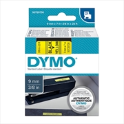 Buy DYMO Black on Yellow 9mm x7m Tape