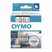 Buy DYMO Black on White 24mmx7m Tape