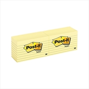 Buy POST-IT 635 Ylw Lined 73X123 Bx12