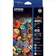 Buy EPSON 410XL BLACK STD CLRS PB C M Y X 5 INK VALUE PACK XP-530 XP-630