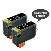 Buy 2 x PGI-520 Pigment Black Compatible Inkjet Cartridge