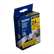 Buy BROTHER TZe651 Labelling Tape 24mm Black on Yellow TZE Tape