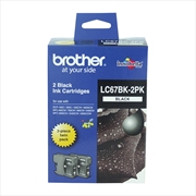 Buy BROTHER LC67 Black Twin Pack