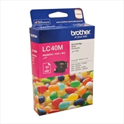 Buy BROTHER LC40 Magenta Ink Cartridge