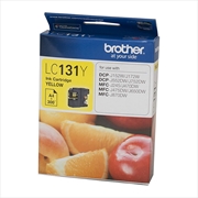 Buy Brother LC-131Y Yellow Ink Cartridge - to suit DCP-J152W/J172W/J552DW/J752DW/MFC-J245/J470DW/J475DW/