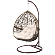 Buy Gardeon Outdoor Hanging Swing Chair - Brown