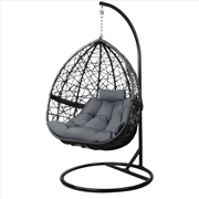 Buy Gardeon Outdoor Hanging Swing Chair - Black