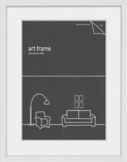 Buy 29x37 Frame White With Double Mat - Fits A4 Prints