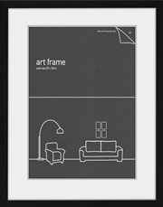 Buy 29x37 Frame Black With Double Mat - Fits A4 Prints