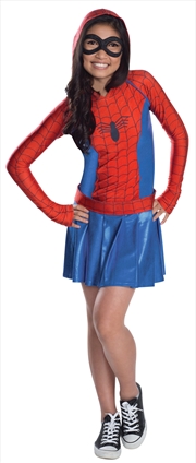 Buy Spider-Girl Hoodie Dress - L 12-14 Yrs