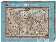 Buy Map Art Retro World 1000 Piece